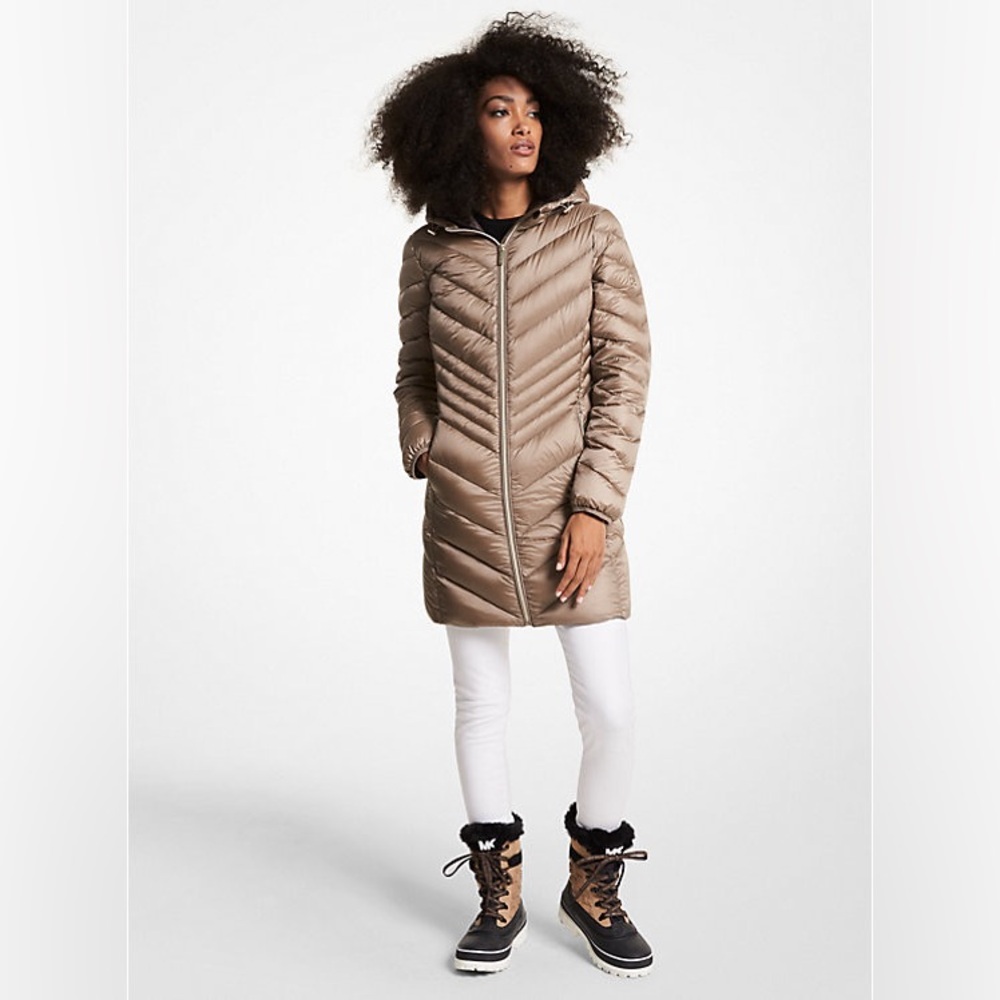 Michael Kors Down Fill Packable Quilted Puffer Jacket